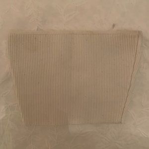 Babaton Sculpt Knit Tube Top in White